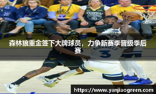 森林狼重金签下大牌球员，力争新赛季晋级季后赛